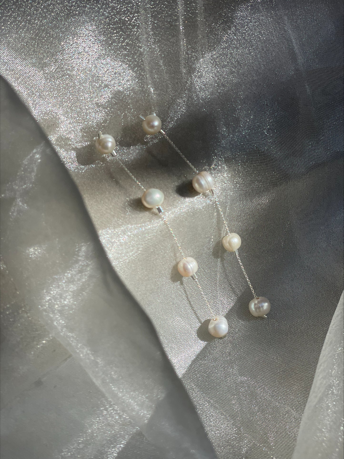 Long Freshwater Pearl Earrings